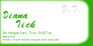 diana tick business card